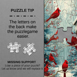 Cardinals in Winter Jigsaw Puzzle 1000 Piece