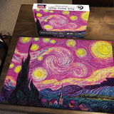 Pink Starry Night Jigsaw Puzzle 1000 Piezas