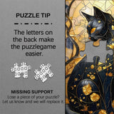 Black Gold Cat Jigsaw Puzzle 1000 Pieces