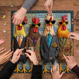 Runway Roosters Jigsaw Puzzle 1000 Pieces
