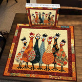 Fabric Chickens Jigsaw Puzzle 1000 Pieces