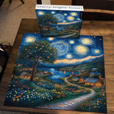 Starry Night Town Jigsaw Puzzle 1000 Pieces
