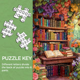 Puzzle da scaffale con fiori, 1000 pezzi