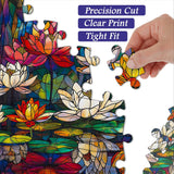 Stained Glass Lotus Jigsaw Puzzle 1000 Pieces