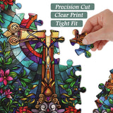 Stained Glass Crucifix Jigsaw Puzzle 1000 Pieces