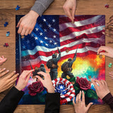 Puzzle Marche éternelle des courageux 1000 pièces