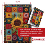 Girasoli patchwork puzzle puzzle 1000