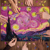 Pink Starry Night Jigsaw Puzzle 1000 Piezas