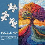 Vibrant Yarn Tree Jigsaw Puzzle 1000 Pieces