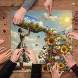 Puzzle con vaso primaverile da 1000 pezzi