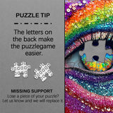 Regenbogen -Augenprozzel -Puzzle 1000 Stücke