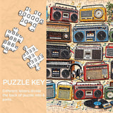 Vibrant Retro Radios Jigsaw Puzzle 1000 Piece