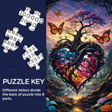Puzzle Árbol Corazón 1000 Piezas