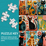 Cat Art Jigsaw Puzzle 1000 Pieces