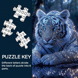 Starlit Tiger Jigsaw Puzzle 1000 Pieces