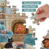 Gemütliche Eckpuzzles 1000 Stücke