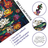 Stained Glass Lotus Jigsaw Puzzle 1000 Pieces