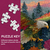 Puzzle con foglia d'aquila, 1000 pezzi