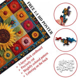 Girasoli patchwork puzzle puzzle 1000