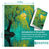 Willow Moon Reflection Jigsaw Puzzle 1000 Pieces
