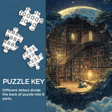 Rompecabezas de nido de libro de noche estrellada, 1000 piezas