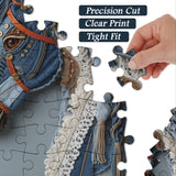 Puzzle Cheval en Denim 1000 Pièces