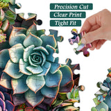 Vintage Succulent Jigsaw Puzzle 1000 Pieces