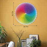 Round Color Gradient Impossible Jigsaw Puzzle 1000 Pieces