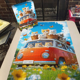 Sunny Cat Ride Jigsaw Puzzle 1000 Pieces