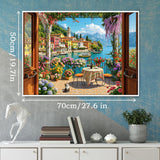 Flower-filled Lakeside Jigsaw Puzzle 1000 Pieces