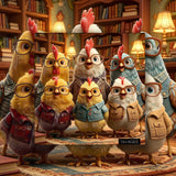 Study Chickens Puzzle 1000 Teile