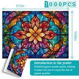 Stained Glass Mandala Jigsaw Puzzle 1000 Pieces