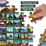 Retro National Park Jigsaw Puzzle 1000 Pieces