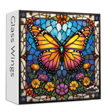 Stained Glass Butterfly Jigsaw Puzzle 1000 Pieces