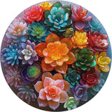 Crystal Succulents Jigsaw Puzzle 1000 Pieces