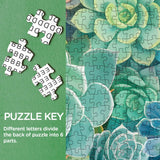 Rainbow Succulent Jigsaw Puzzle 1000 Pieces
