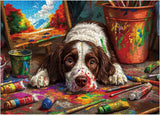 Puppy Painter Jigsaw Puzzle 1000 Pieces