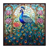 Stained Glass Peacock Balloon Jigsaw Puzzle 1000 Pieces