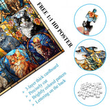 Stained Glass Cat Jigsaw Puzzle 1000 Pieces