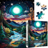 Starry Night Landscape Jigsaw Puzzle 1000 Pieces