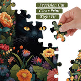 Cat and Flower Jigsaw Puzzle 1000 Pieces