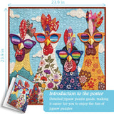 Floral Chicks Jigsaw Puzzle 1000 Pieces