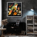 Rompecabezas de hojas y colibríes, 1000 piezas