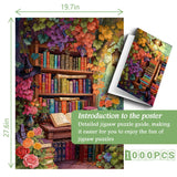 Puzzle da scaffale con fiori, 1000 pezzi