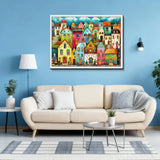 Puzzle Ville colorée 1000 pièces