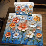 Ceramic Flowers Jigsaw Puzzle 1000 Pieces