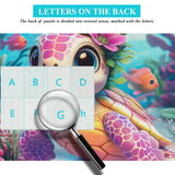 Pink Turtle Jigsaw Puzzle 1000 Pieces