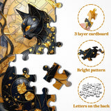 Black Gold Cat Jigsaw Puzzle 1000 Pieces
