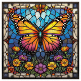 Stained Glass Butterfly Jigsaw Puzzle 1000 Pieces