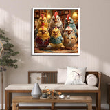 Study Chickens Puzzle 1000 Teile